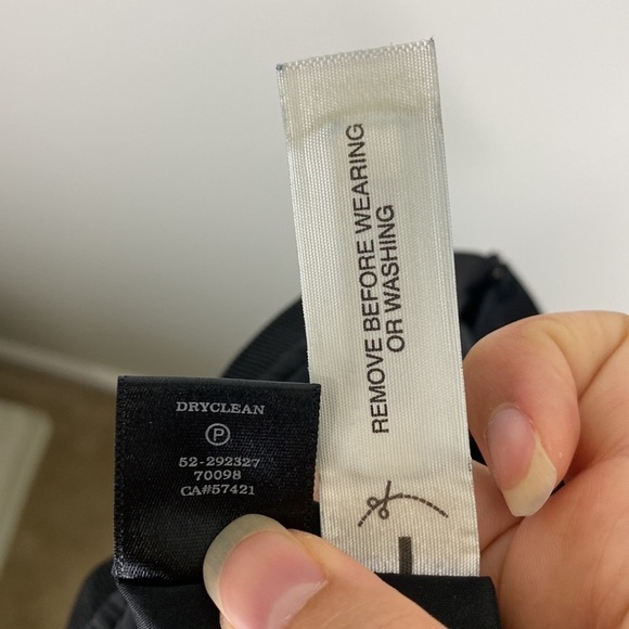 Ann Taylor Black Dotted Peplum Skirt Black 0 - Picture 7 of 7